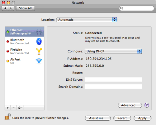 network configure