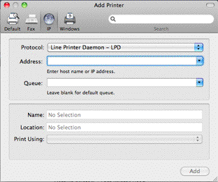add printer blank