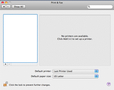 print and fax window