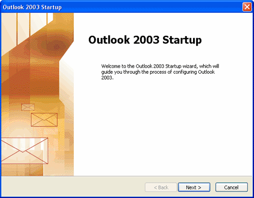 startup dialog