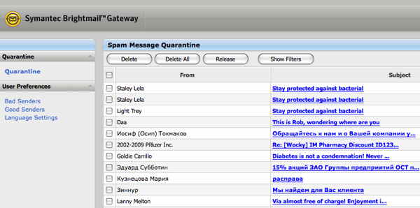 Preferences Links