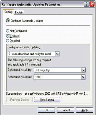 group policy setting