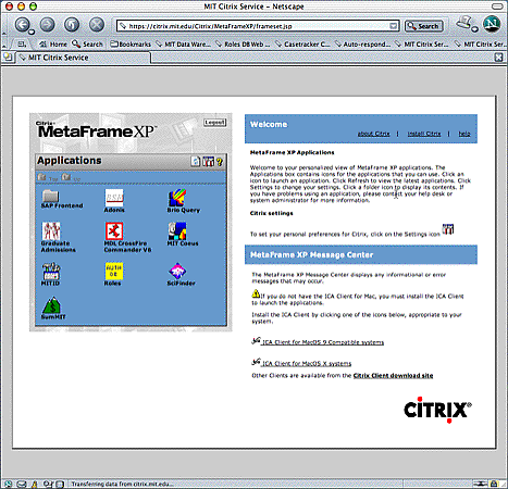 application page