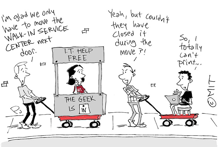 IS&T walk-in center moves January 20
