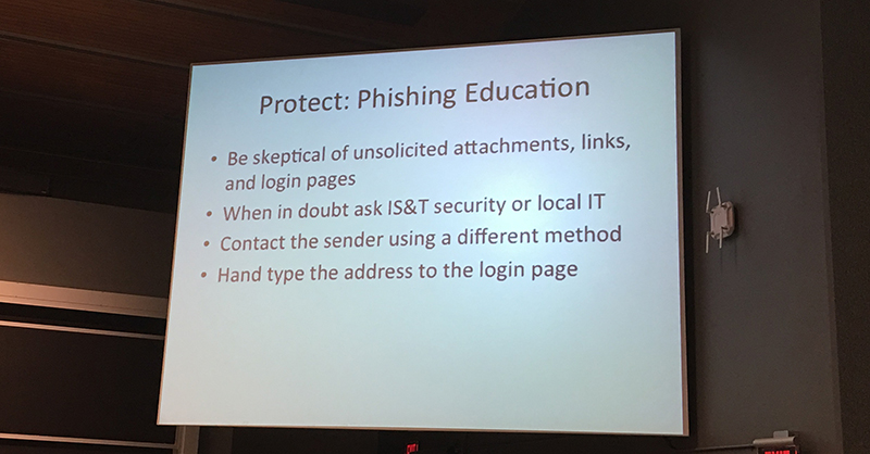 Learn how to avoid a phishing scam