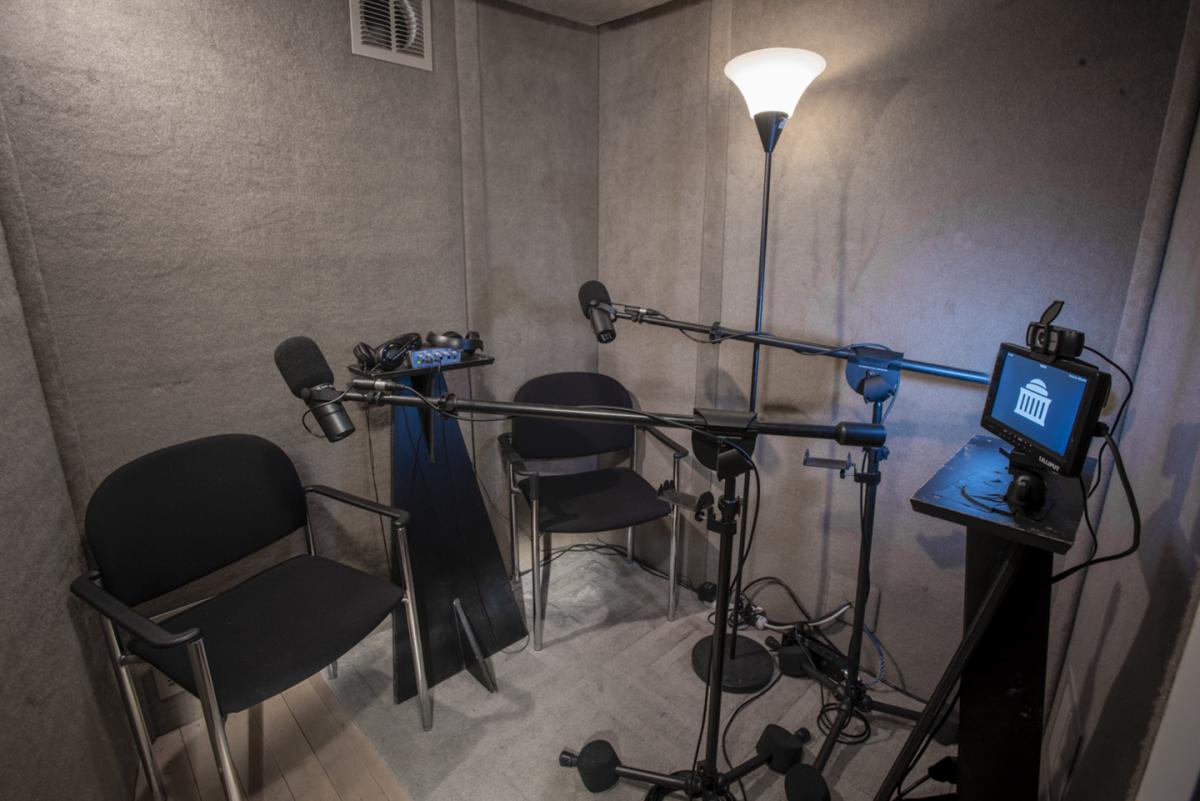 Audio production studio vocal booth
