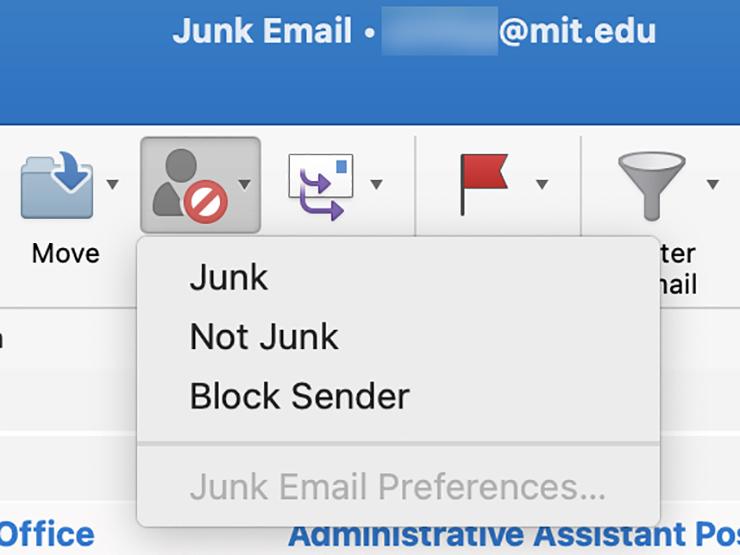 how to block a sender in outlook web access